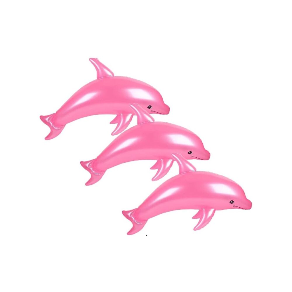 3-Pack 40" Pearlized Inflatable Dolphin Pool Toys